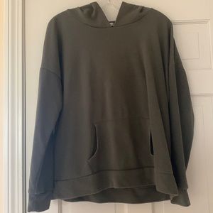 Charlotte Russe Army Green Pullover Hoodie